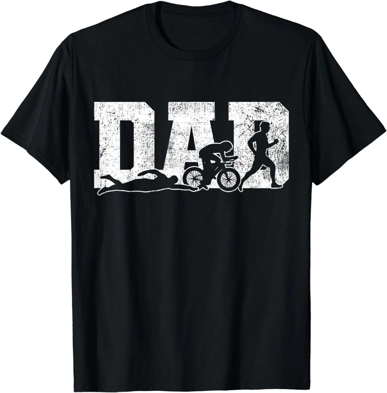 

Triathlon Dad Swim Bike Run Father s Day Gift Unisex T-Shirt S