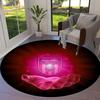 Sunderland Association Football Club Round Area Rug,Carpet Rug for Living Room Bedroom Sofa Playroom Decor,Non-slip Floor Mat
