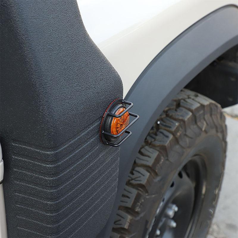For INEOS Grenadier 2020-2025 Carbon Steel Car Side Turn Signal Light Protective Mesh Cover Car Exterior Accessories
