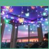 Set Lumini de Ghirlandă LED Fluture Pentru Grădină și Terasă Pentru Sărbătoare în Aer Liber