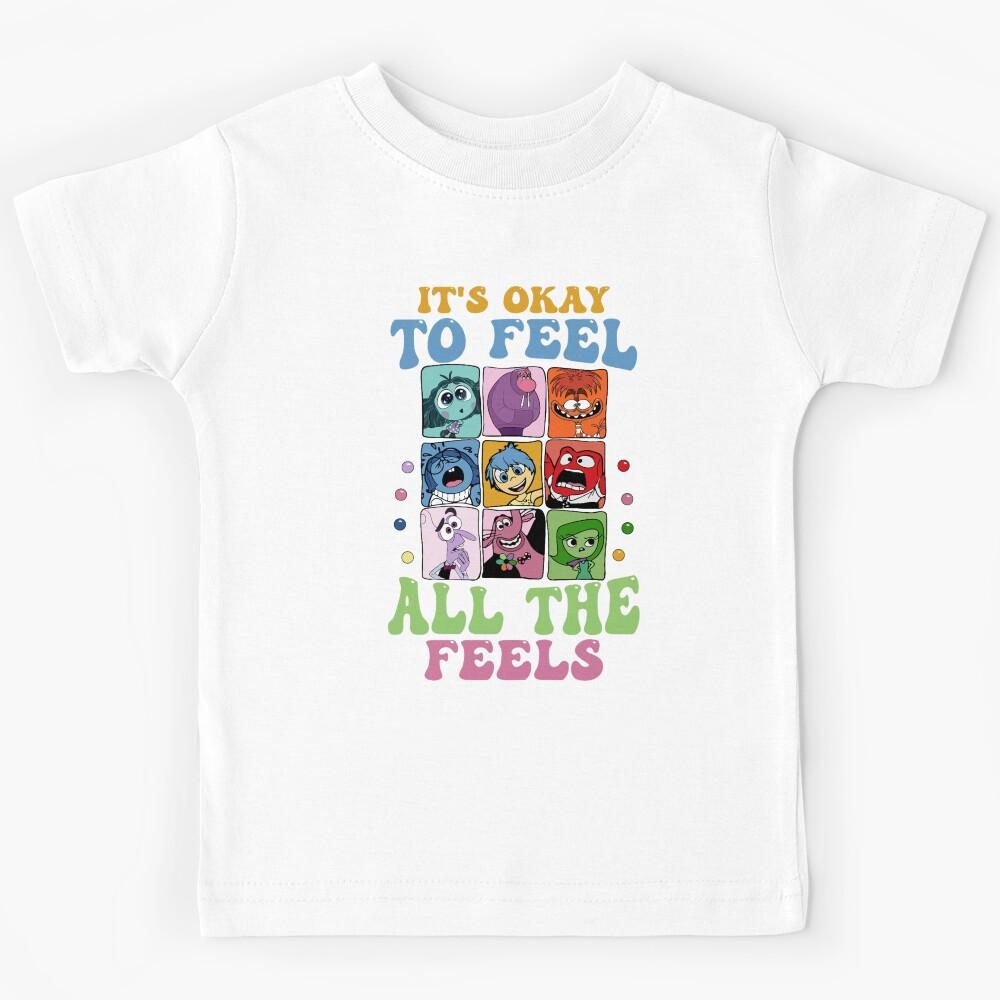 Funny Inside Out It_s Okay To Feel All The Feels Essential Kids T-Shirt 130