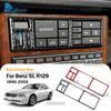 Real Soft Carbon Fiber Sticker For Mercedes Benz SL R129 1990-1994 1995 1996 1997 1998 1999 2000 2001 2002 Car Control AC Panel