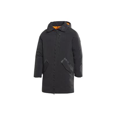 Running Series Solid Color Mid-Length Lightweight Warm Down Jacket Men Outerwear Black FU1696