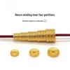 24K Gold-Plated Meander Inset Spacer Wheel Washer for DIY Hand String Accessories