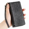 For Honor 200 Lite Phone Case Geometry Imprint Leather Zipper Wallet Stand Cover