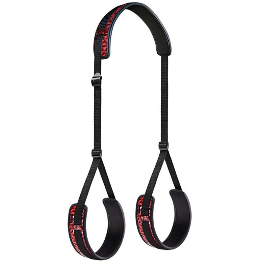 Zabawki erotyczne BDSM Bondage regulowane ograniczenia uprząż dla kobiet otwarte nogi paski fetysz pary flirtowanie opaski na oczy seks