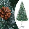 VidaXL Arbre de Noël artificiel avec pommes de pin 180 cm