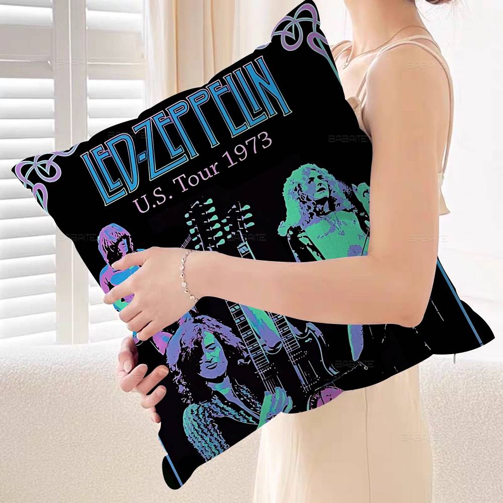 

Band LLed ZZeppelin Personalized Pillow Cover Kids Bedroom Wild Party Decor Pillowcase Kid Birthday Shower Gift 30x30 cm