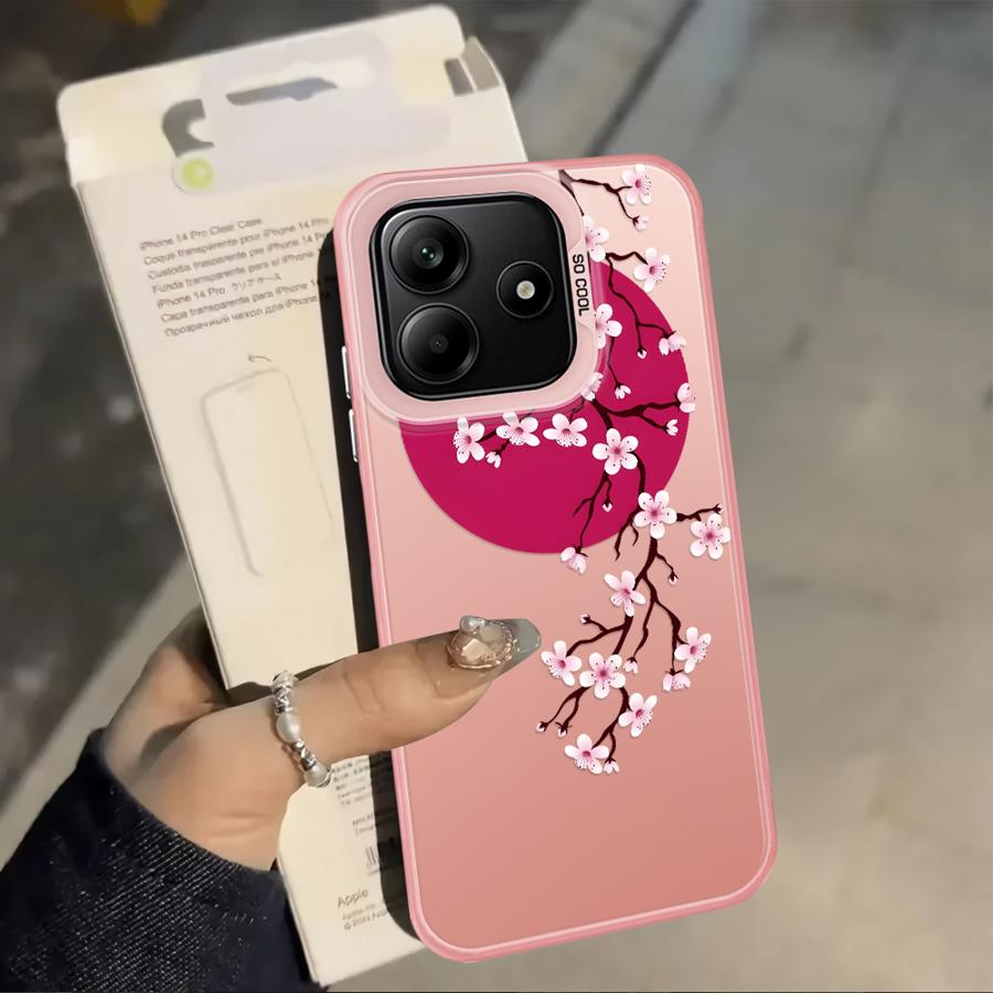 

Задняя крышка-чехол для телефона для Xiaomi Redmi Note 14 Note 13 Pro Plus 12s 11 12 Pro 11s Бамбуковый Цветочный Арт Redmi Note 12 4G