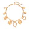 Sweet And Cool Wind Metal Lava Love Pendant Necklace, Personalized Design Peach Heart Collarbone Necklace