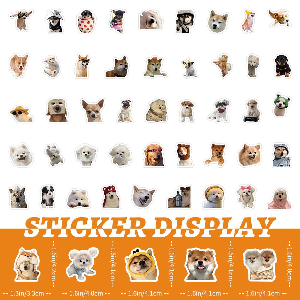 100 Realistic Corgi Puppy Stickers: Cute Pet Dog Decals for Phone, Car, and Laptop Decoration