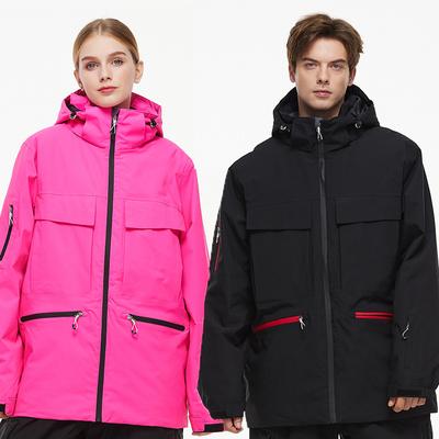 Ski Jacket for Women and Men Snowboard Snow Coat Waterproof Windproof Insulated Winter Mountain Outdoor Sports Hooded Warm Skiing Jackets With Pockets
