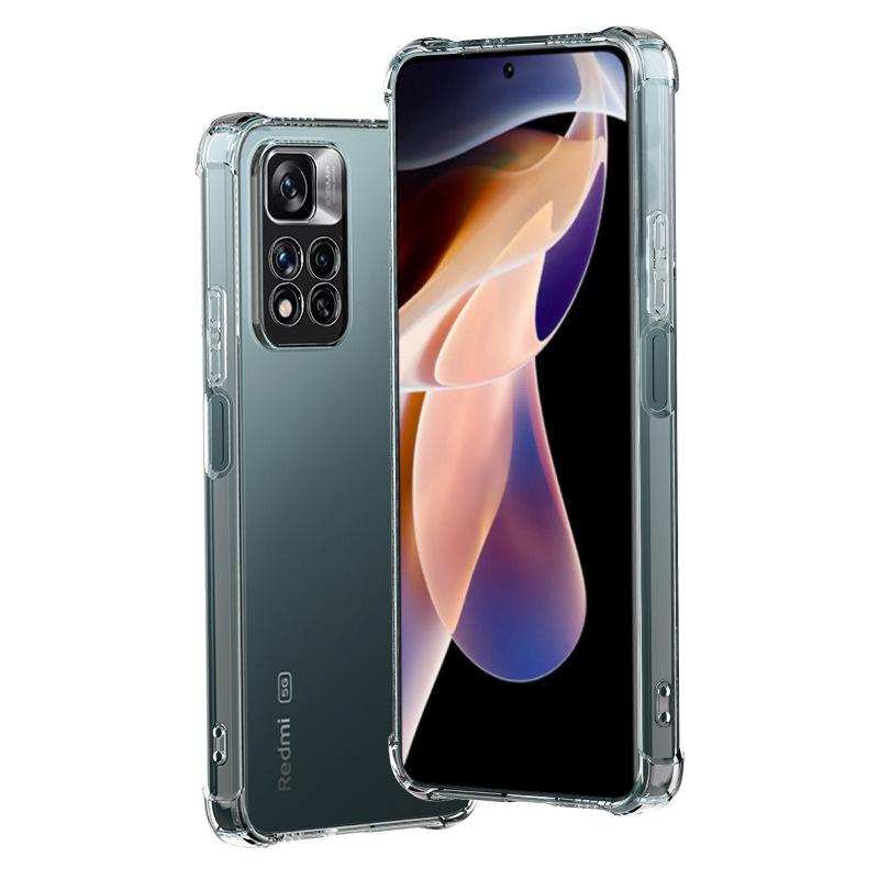 Applicable to Xiaomi Redmi Note11 mobile phone case Note11Pro anti-drop 11Turbo transparent 11tpro new re