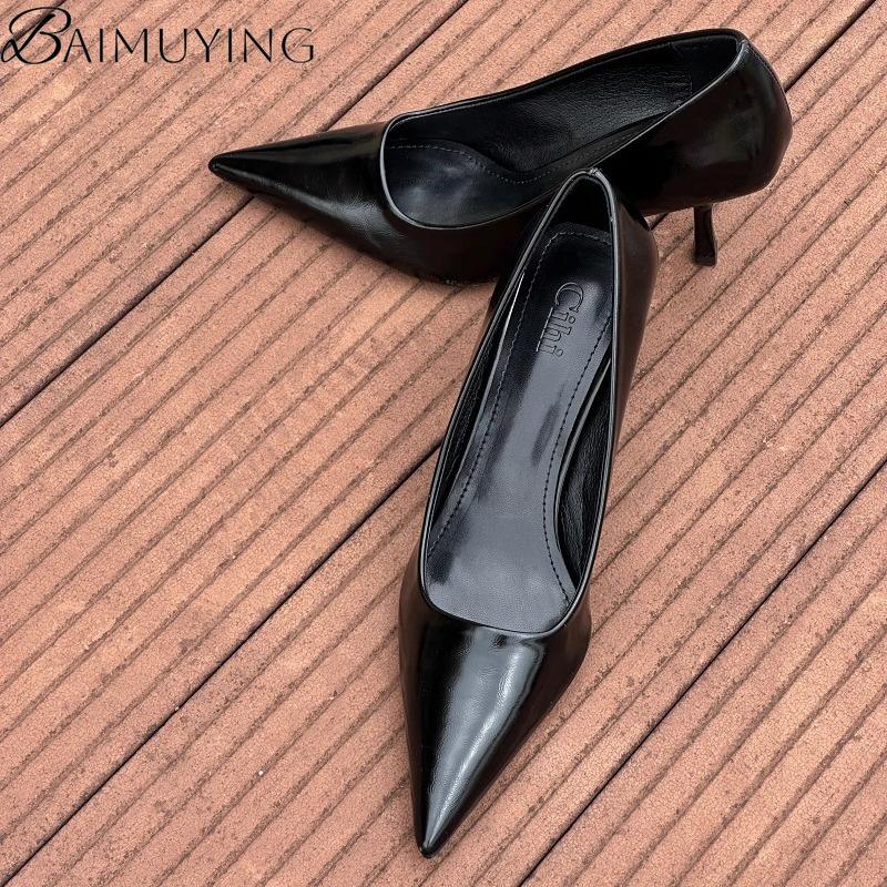 Fashion Classics Women Sandals Pointed Toe High Heels Shoes Summer Loafers Shallow 2025 Trend Office Pumps Brand Dress Zapatos De Mujer