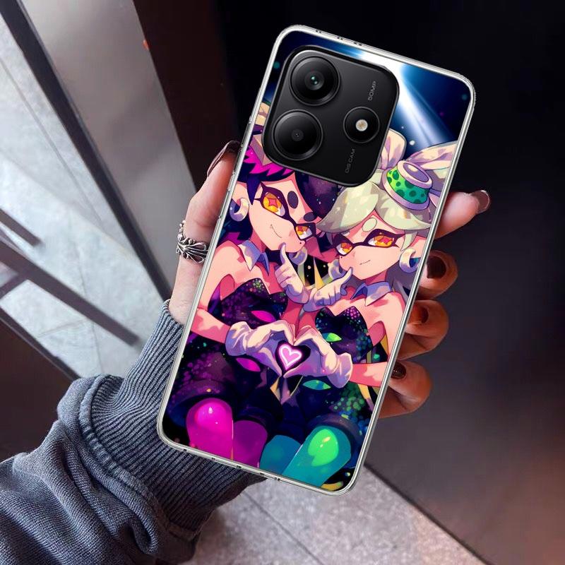 Game S-Splatoons Phone Case For Xiaomi Redmi Note 15 14 14S 13 12S 12 Pro Plus 11S 11 10S 10 4G Cover 11E 11T 5G Print Fundas Re