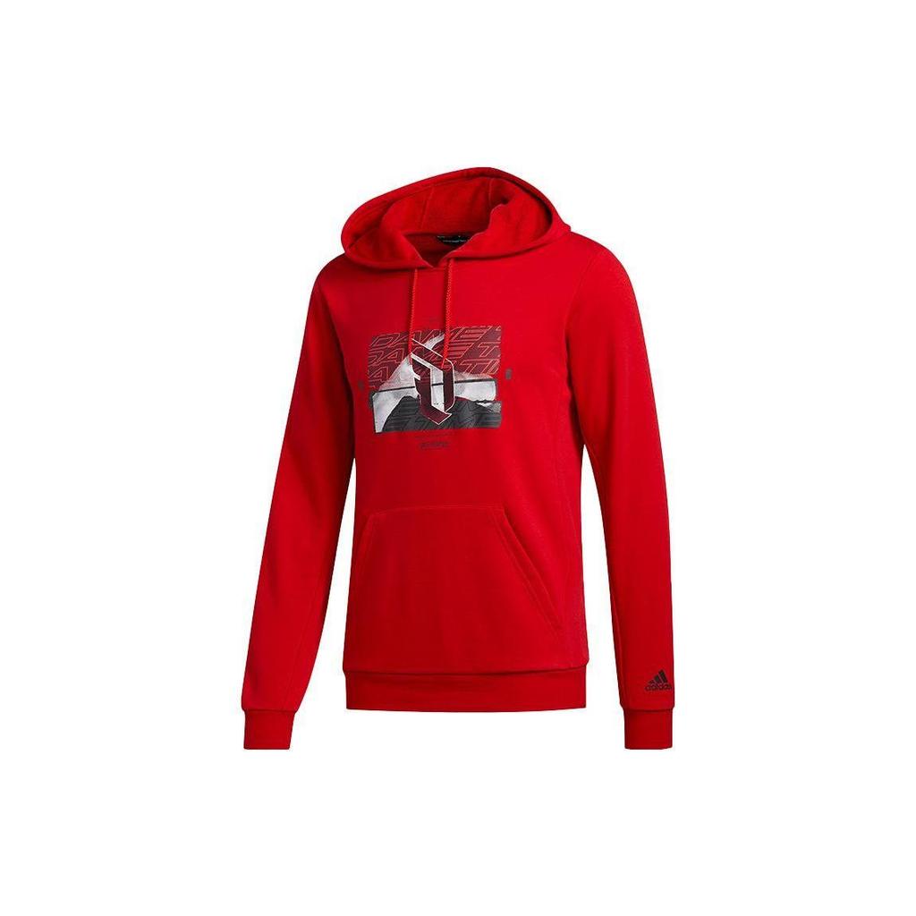 Adidas Neo Hooded Sports Casual American Sweatshirt Men Sweatshirt Red GJ2316