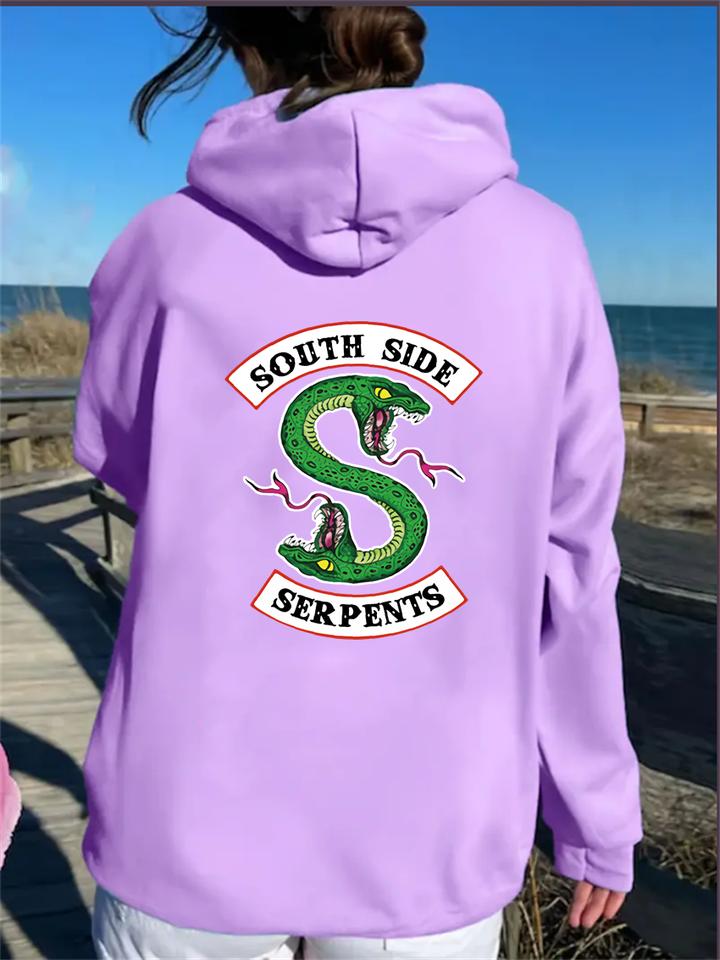 Hip Hop Riverdale South Side Serpents Women Hoodies Fleece Woman Harajuku Pullover Y2K Unisex Hoody Clothes Streetwear