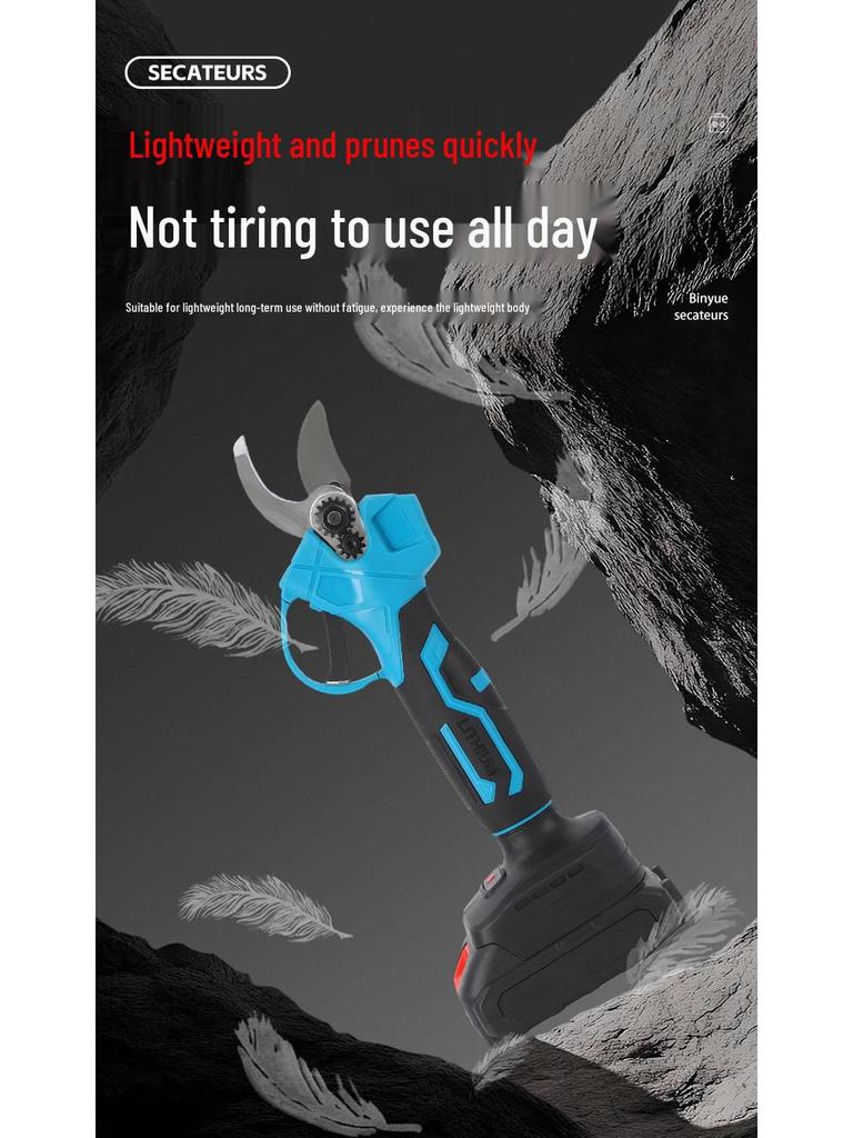 New Rechargeable Cordless Pruning Shears: Handheld Electric Scissors with Lithium Battery for Thick Branches