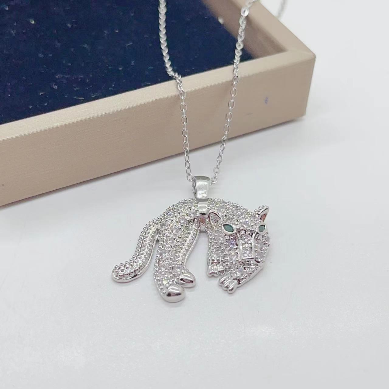 

Европейский и американский модный тренд женские аксессуары хип-хоп личность леопардовый кулон ретро ожерелье аксессуары подарки