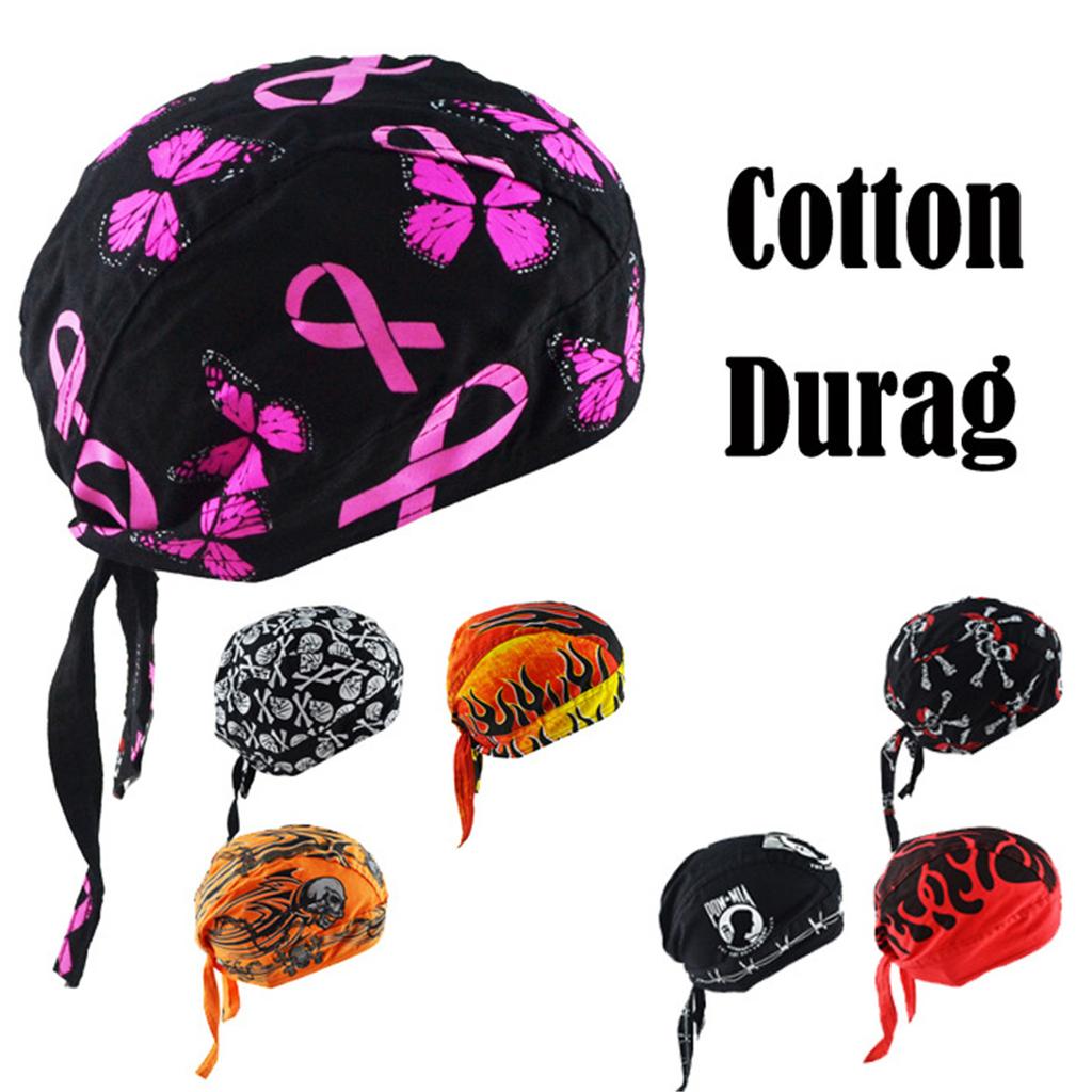Baumwoll-Schädelkappe Kopfwickelmütze Motorrad-Biker-Hut Schmetterlingsdruck-Bandana
