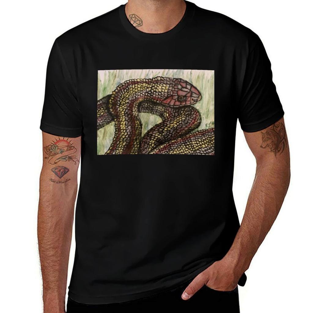 Garter Snake TShirt Lightweight Basic Short Sleeve Shirt