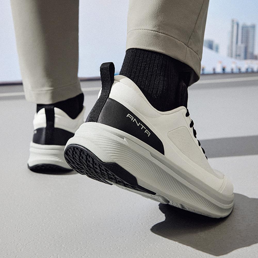Anta Shenhui Lightweight Comfortable Shock Absorption Durable Low-Top Training Running Shoes Men sneaker Black White 912537702-2