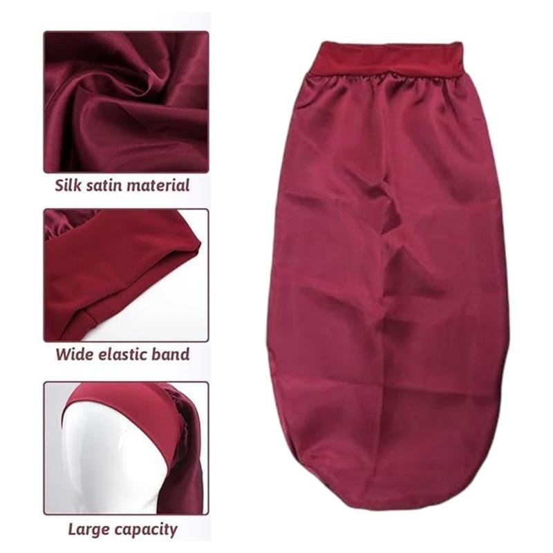 Silk Bonnet for Sleeping Women,Soft Ajustable Elasticity Bands Satins Bonnet for Sleeping Hair,Sleep Shower Caps Gifts