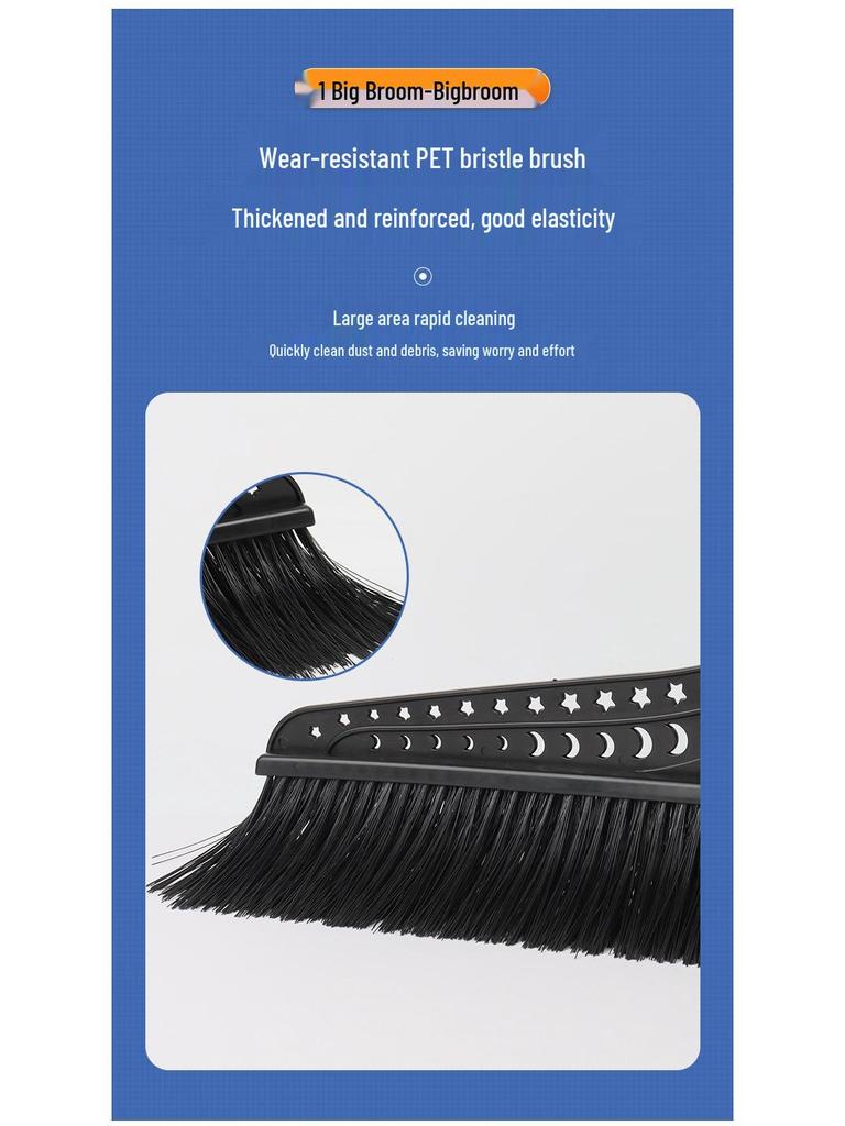 Extra Large Outdoor Hard Bristle Broom for Yard, Courtyard, and Garden Sweeping