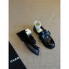 Cowhide Version~ Round Head Bow British Style Loafers One Pedal Retro College Single Shoes Low Heel Small Leather Shoes Women