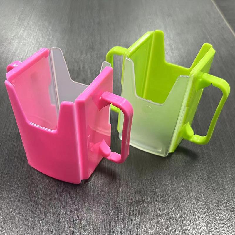 Fucntion Adjustable Safe Toddle Practical Self-Helper Juice Milk Box Drinking Box Holder Cup For Baby Kids Handles Supply