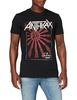 Anthrax Men's Live In Japan Short Sleeve T-Shirt, Black, Small