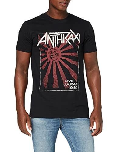 Anthrax Men s Live In Japan Short Sleeve T-Shirt, Black, Small 3XL