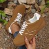 Fashion Mix Color Women's Autumn Sneakers Fashion Splicing Flat Heel Vulcanized Shoes Female Lace-Up Non-Slip Pu Leather Casual Shoes