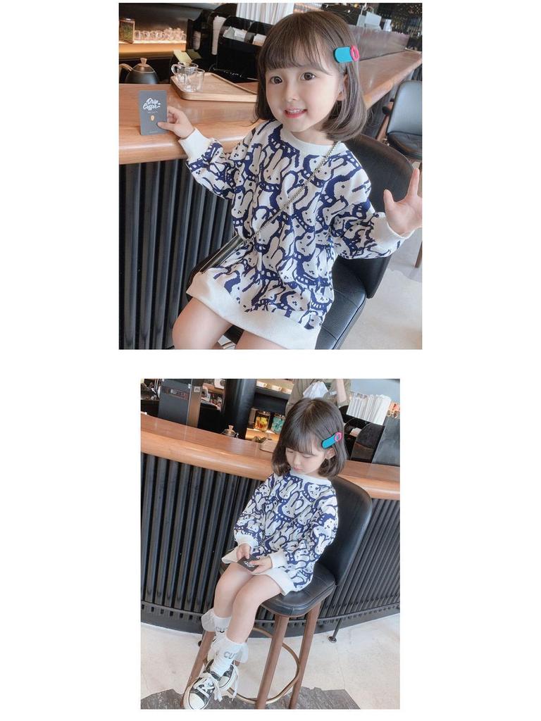 Hoogwaardige herfst- en winter fluwelen sweaterjurk voor baby meisjes - Modieus & Stijlvol