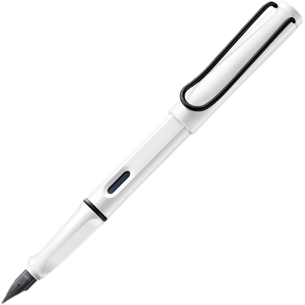 LAMY Ramy Fountain Pen F Fine Line Safari White Black Clip L19WTRB-F Dual Use Limited Edition Reg...