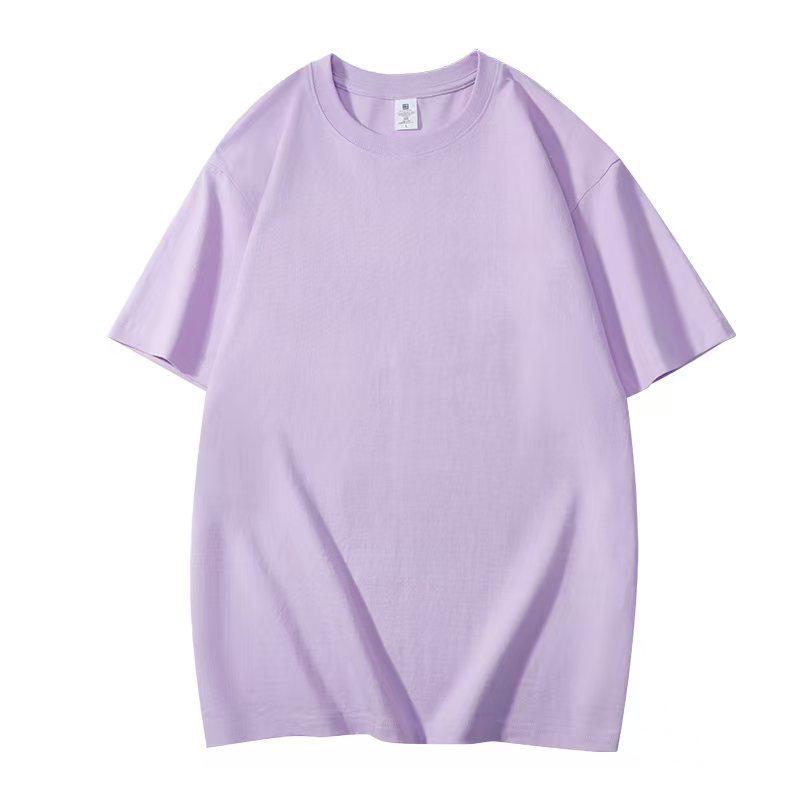 European Style Loose Heavyweight Pure Cotton T-Shirt 2025 Fashion Trend