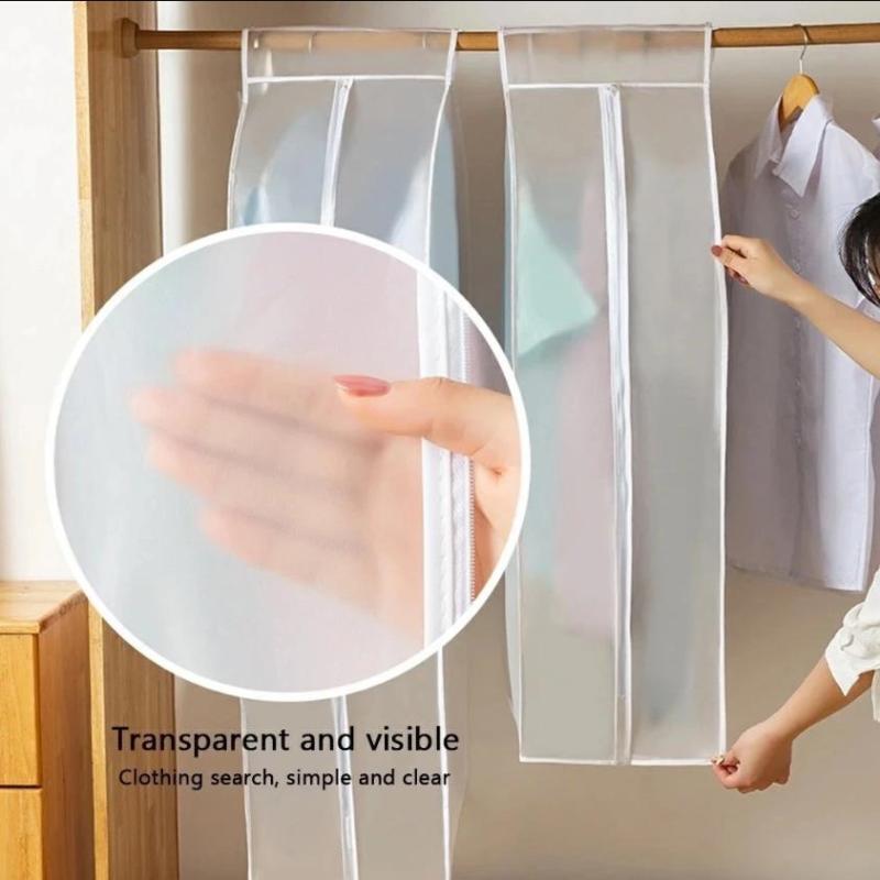 Büyük Kapasiteli Giysi Toz Örtüsü Giysi Saklama Asılı Giysi Elbise Takım Elbise Palto Kalınlaştırma