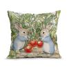 Easter Spring Bunny Cushions Pillowcase Polyester Cushion Cover Throw Pillow Pillowcover Home Car Sofa Decor