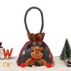 Christmas Eve Candy Bag with Cute Elk Doll Design Festival Gift Bag Suitable for Mantel Shelf Table