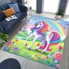 1pc Rainbow Unicorn Chair Mat - Anime Cartoon Design, Non-Slip Carpet for Office Chairs, Festive Gift, Suitable for Home Decor, Living Room, Bedroom,