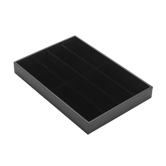 Taca organizer na okulary przeciwsłoneczne 8 przegródek Aksamitny uchwyt na okulary Pudełko do przechowywania Stackable Mężczyźni Kobiety Okulary Zegarki Biżuteria Witryna