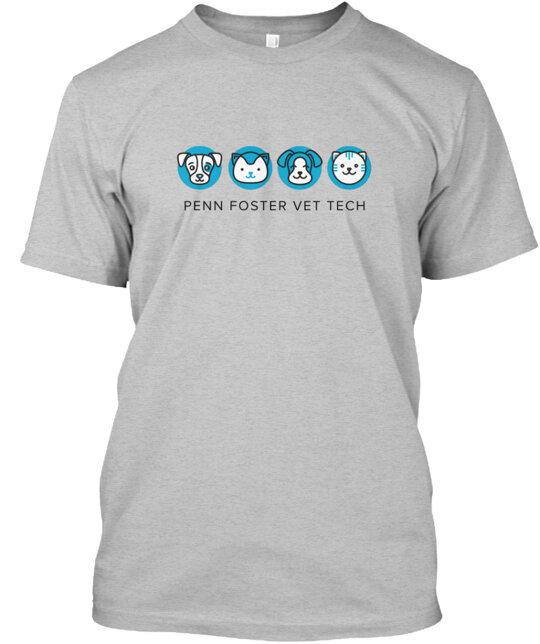 Футболка Penn Foster Vet Tech Happy Pets Сделано в США Размеры от S до 5XL Унисекс L