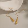 Xia Ling Stainless Steel Teardrop Tassel Y-Chain Necklace Bracelet 18K Gold Fashion Jewelry for Women