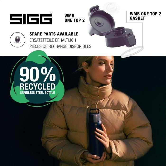 Isolierflasche - sigg - shield therm one - 1 Liter - recycelter Edelstahl - auslaufsicher