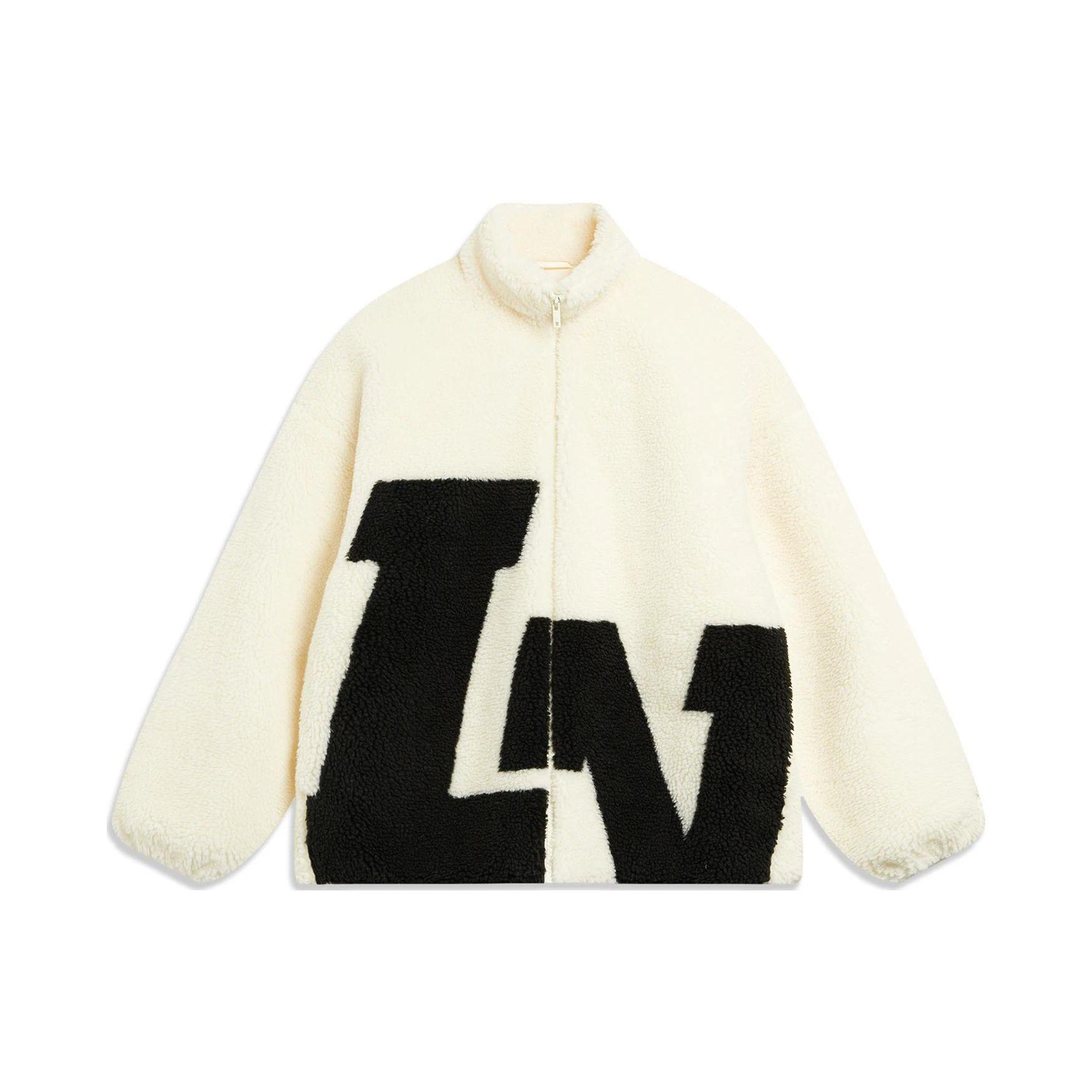 

Li-Ning Unisex 2023 Autumn/Winter Faux Fur Short Cotton Jacket Beige AFDT947-1 L
