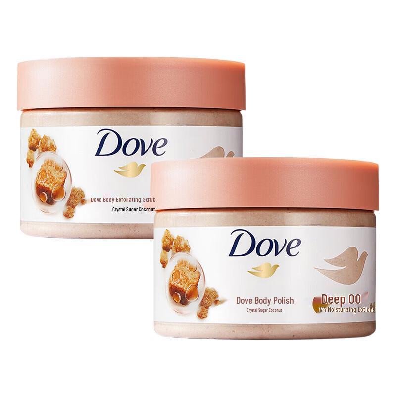 

Увлажняющий скраб для тела Dove, с ароматом коричневого сахара и кокоса (2 x 280 г)