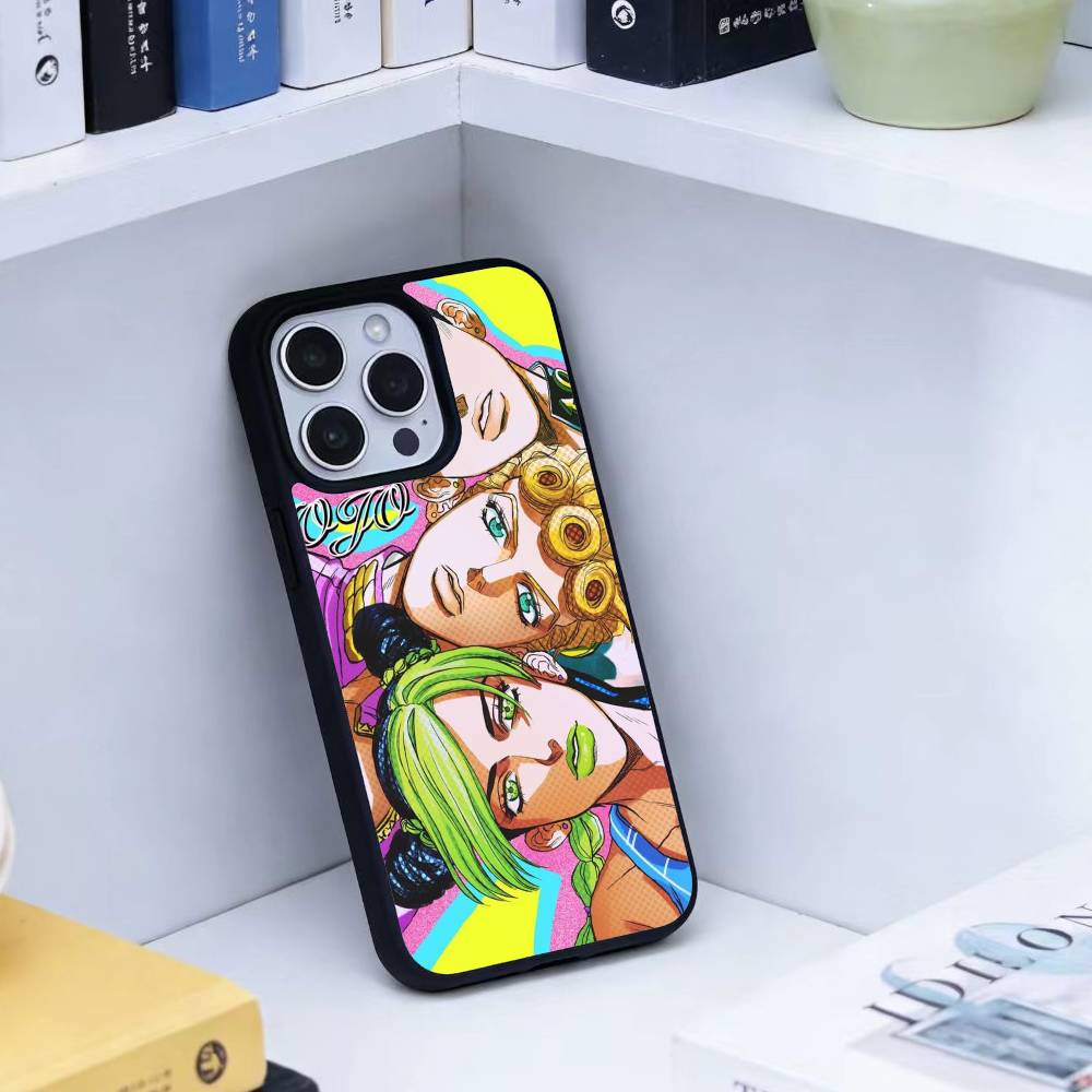 K-Anime Jojos Bizarres Adventures Phone Case For iPhone17,16,15,14,13 Plus,Pro Max Magnetic For Magsafe Wireless Charging
