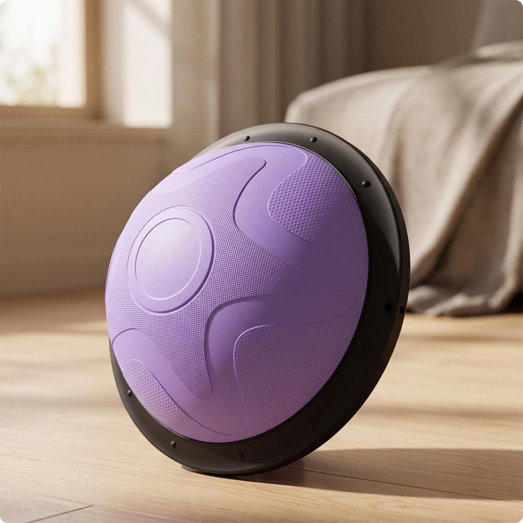 Half-Dome Balance Ball Textured with Resistance Rope Stability Dome