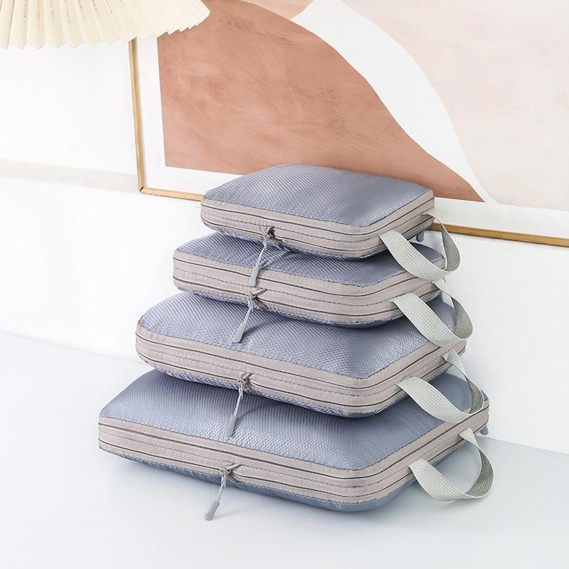 Waterproof Compression Travel & Home Clothing Storage Bag Set - Four Pieces