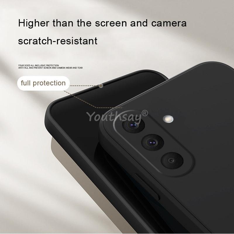 For Samsung Galaxy A27 Case Liquid Silicone Plain Samsung A27 Cover TPU Anti-drop Phone Protector Case Galaxy A27 Cover